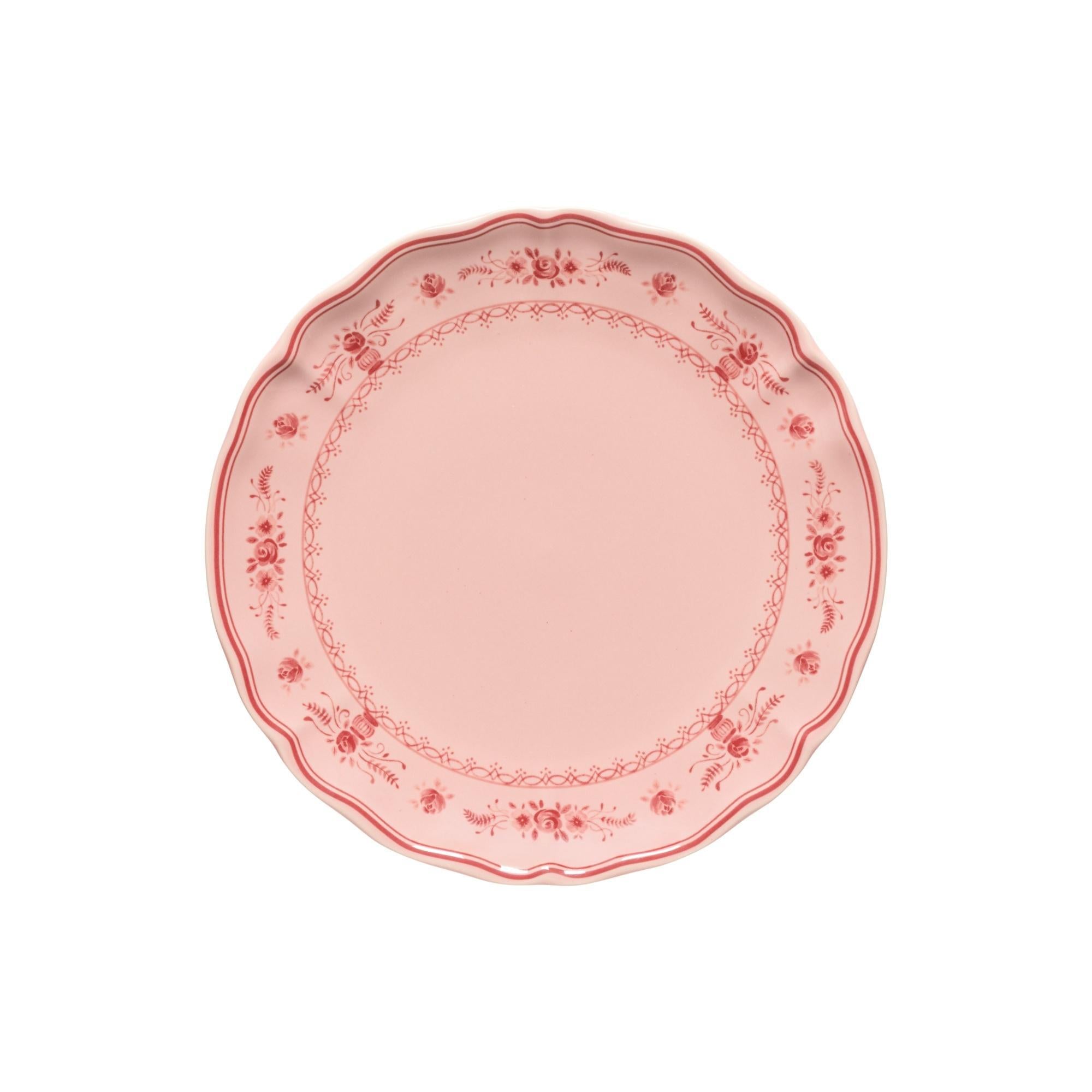 Dinner Plate, Pink-Red