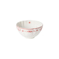 Soup Cereal Bowl, White-Red