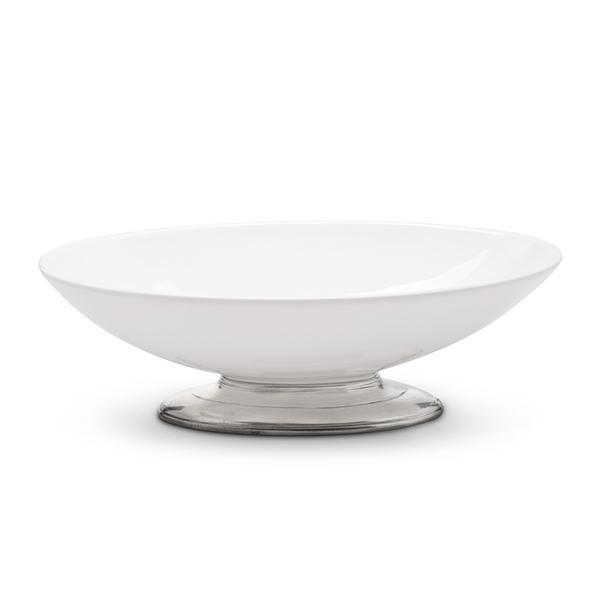 Footed Oval Bowl