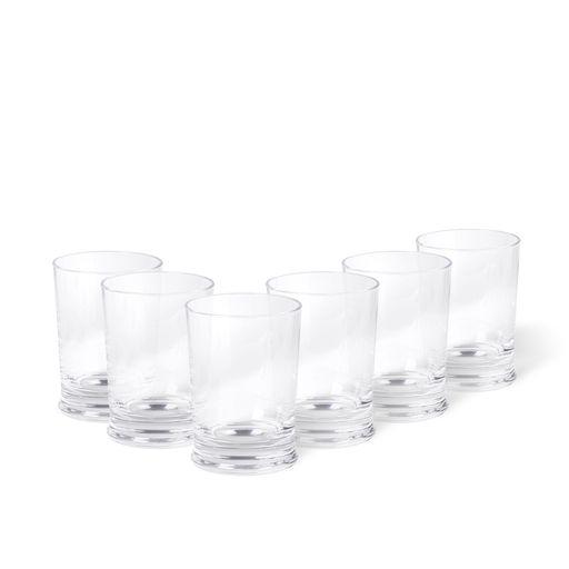Set 6 tumblers 12 OZ, Clear