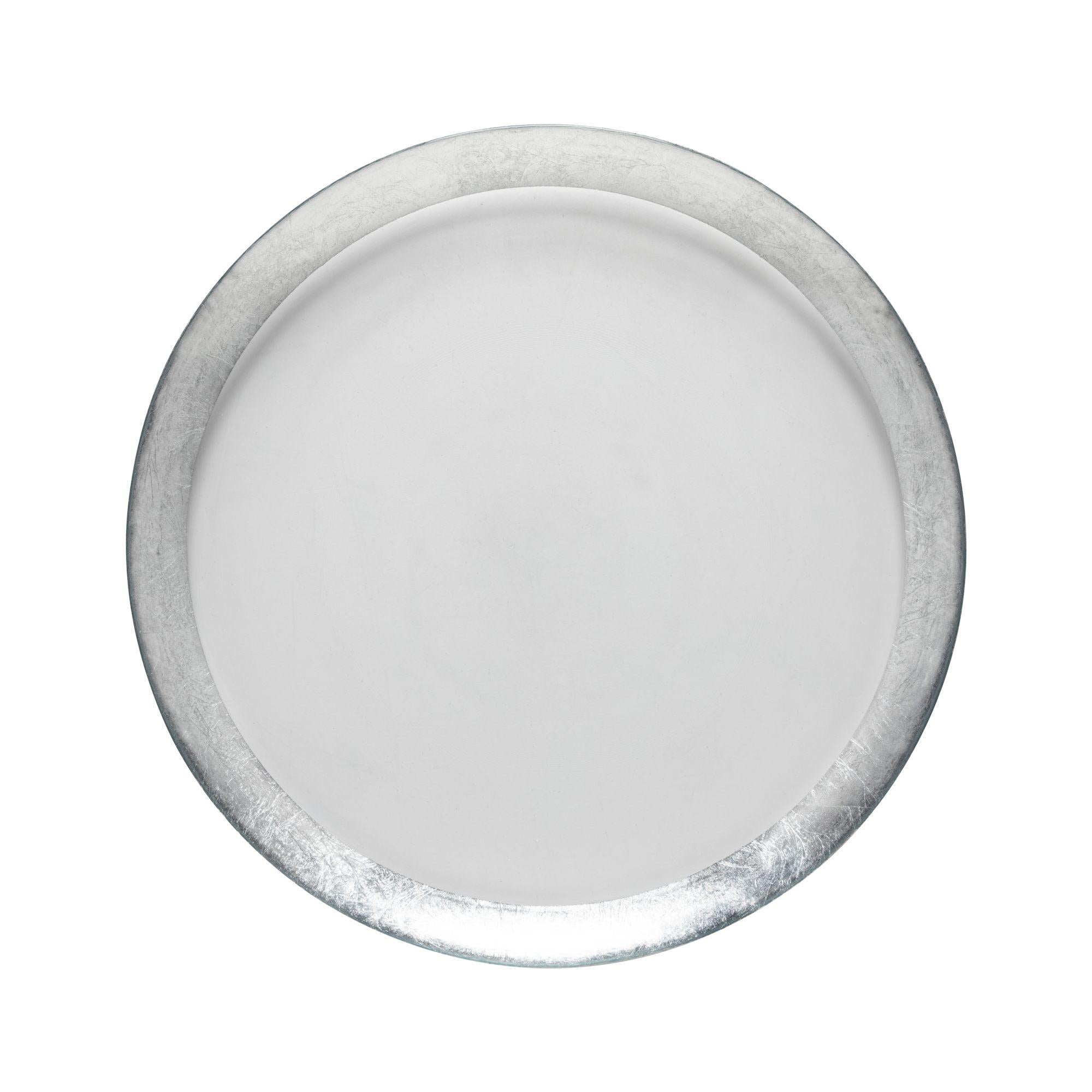 Glass band charger plate