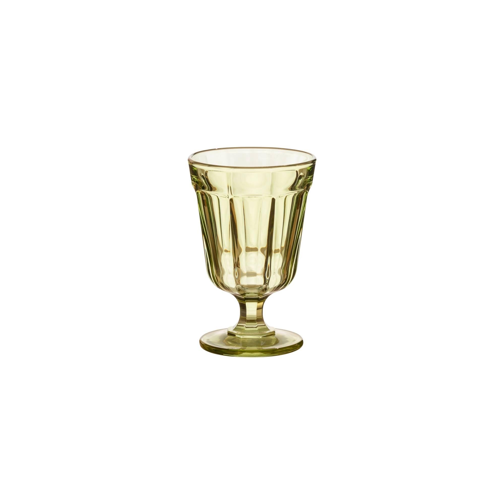 Water glass, Bottle green