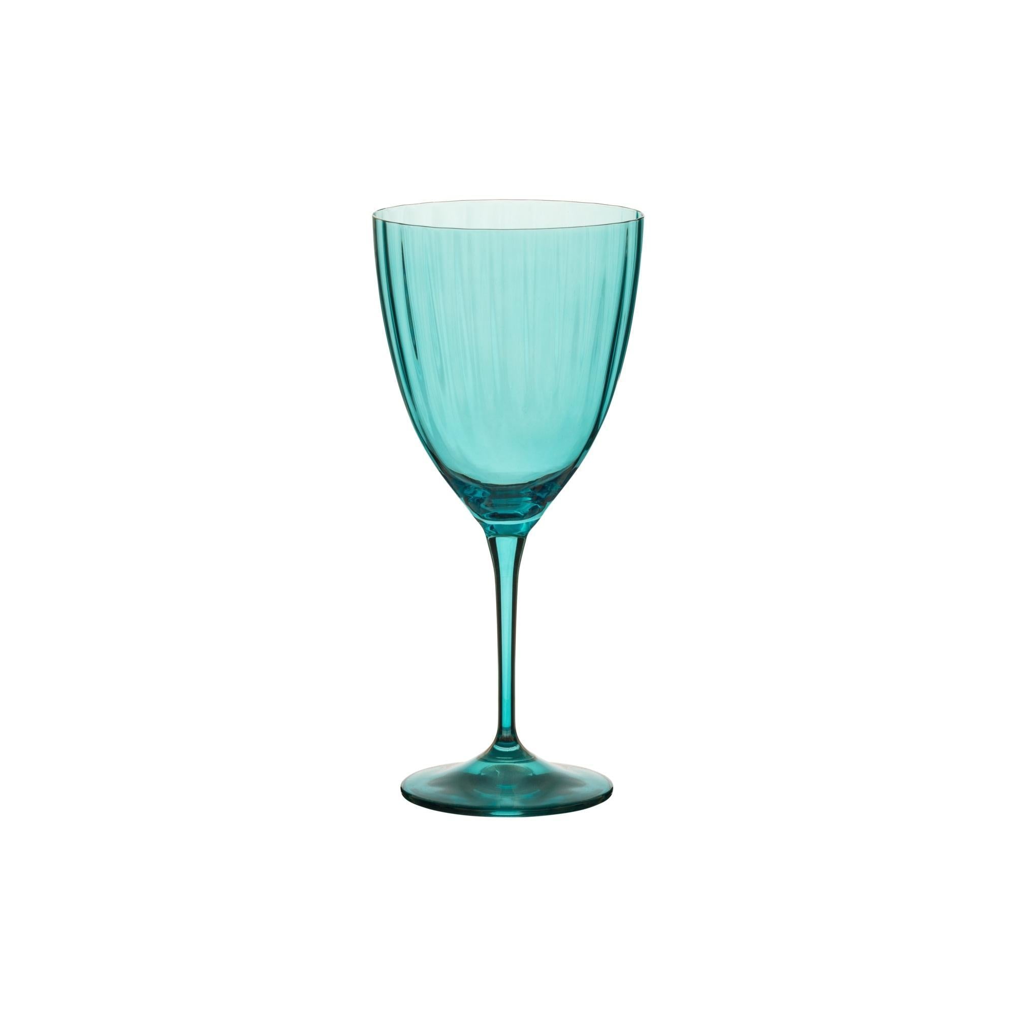 Water glass, Turquoise