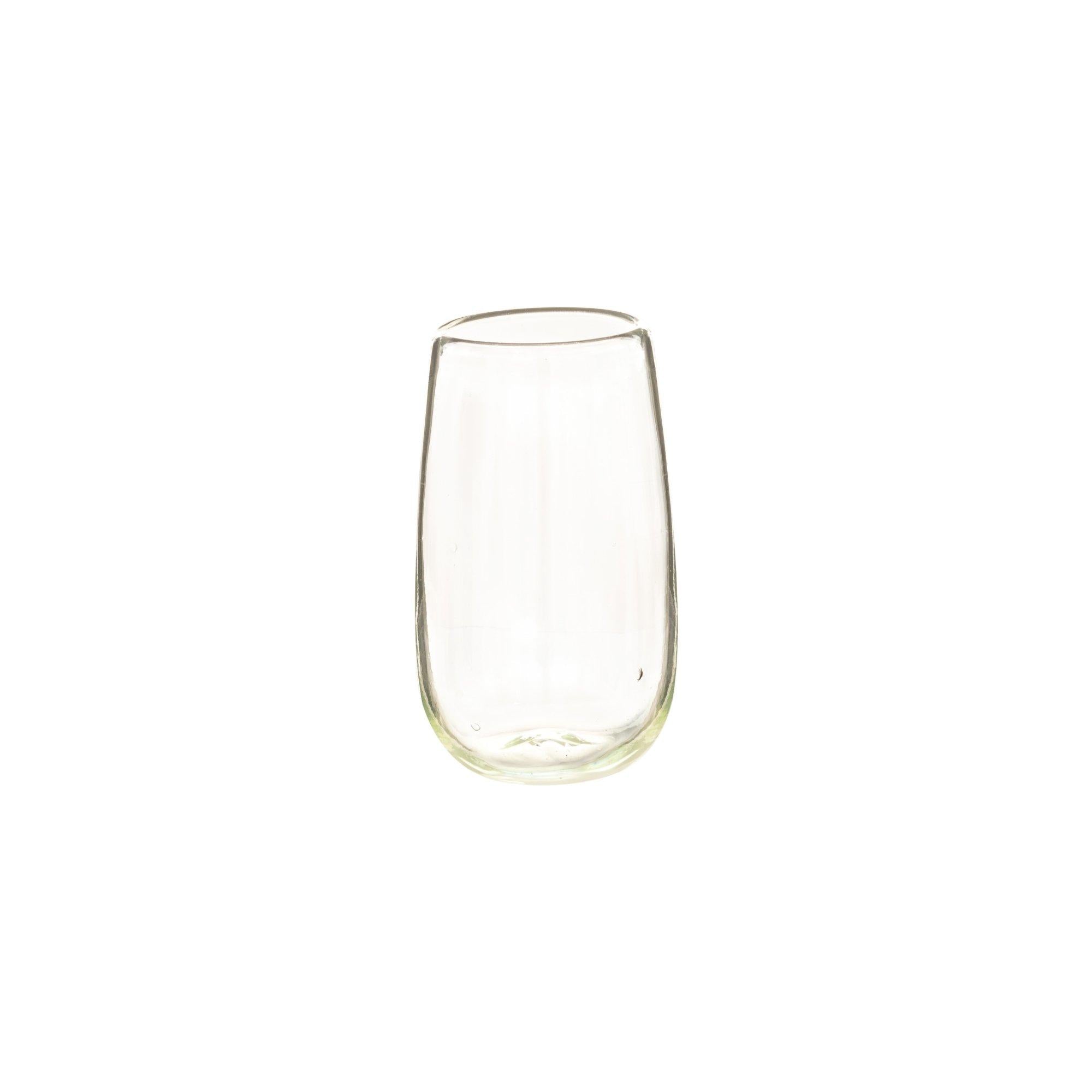 Recycled tall glass tumbler, Green