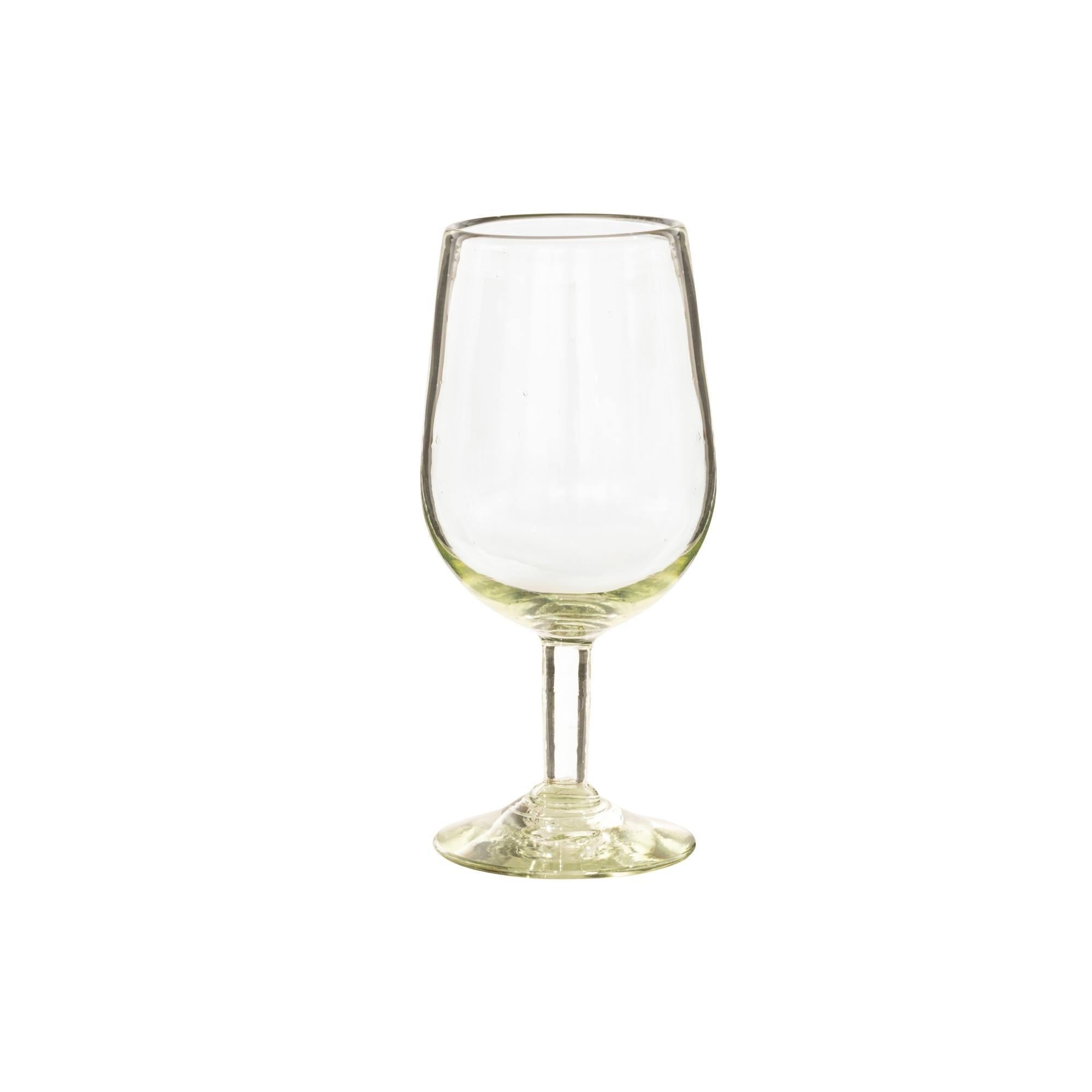 Recycled wine glass, Green