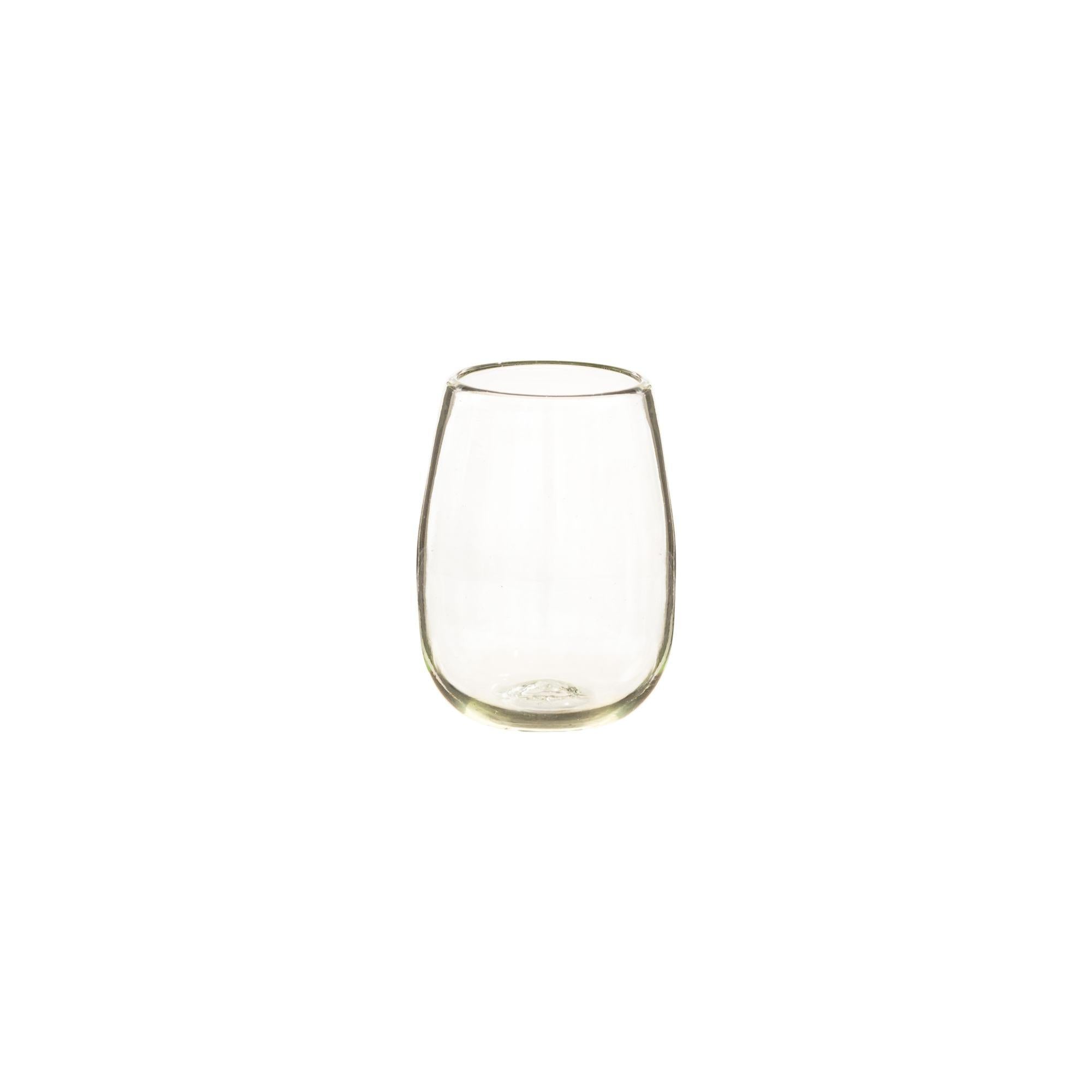 Recycled low glass tumbler, Green