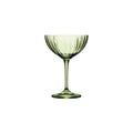 Coupe glass, Bottle green