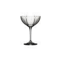 Coupe glass, Smoked grey