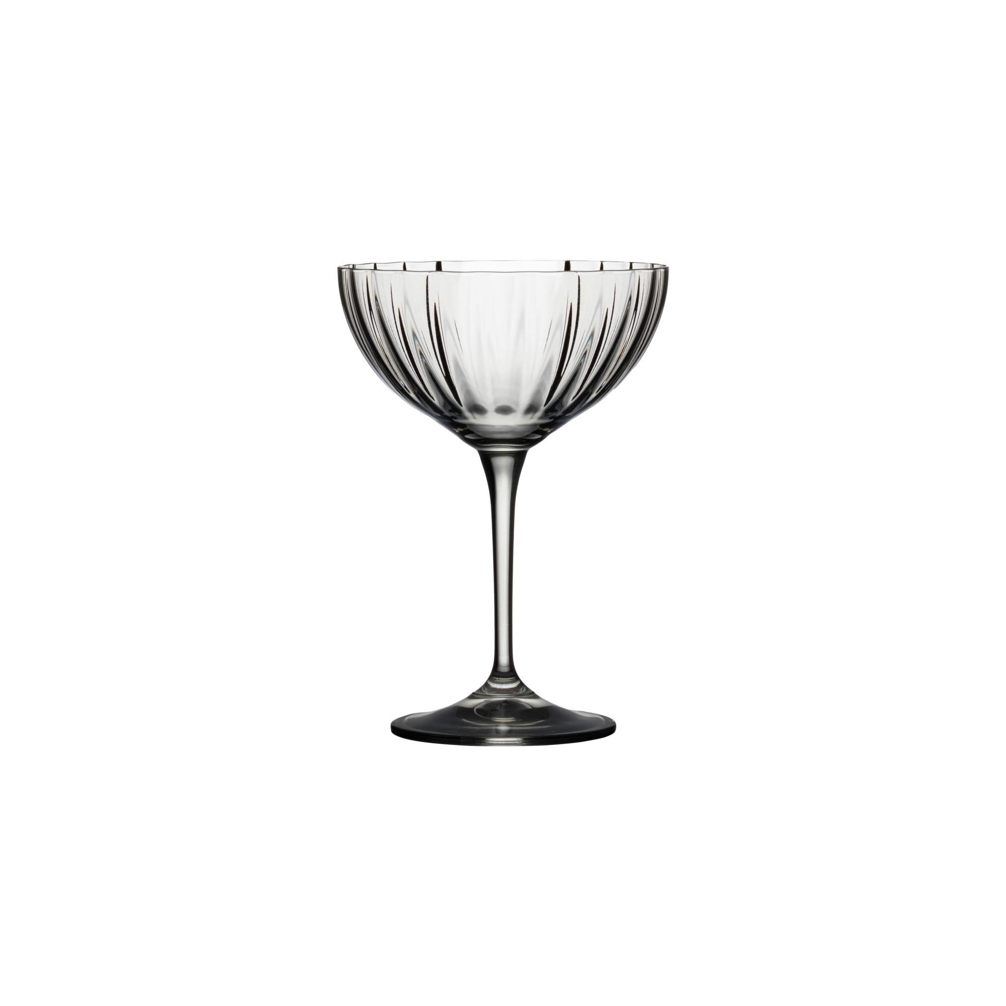Coupe glass, Smoked grey