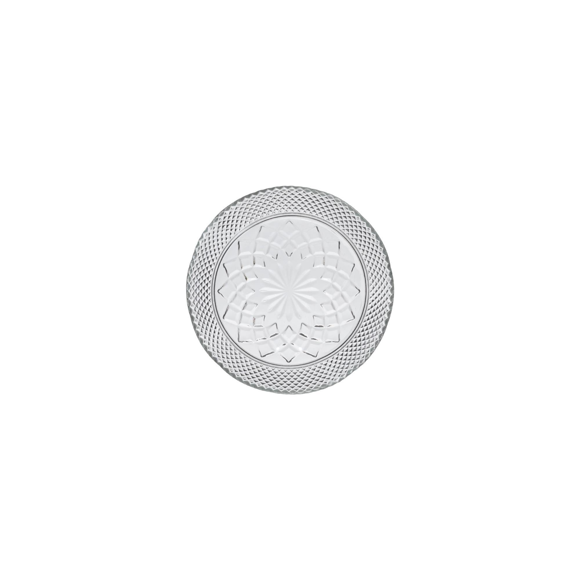 Glass appetizer plate, Clear