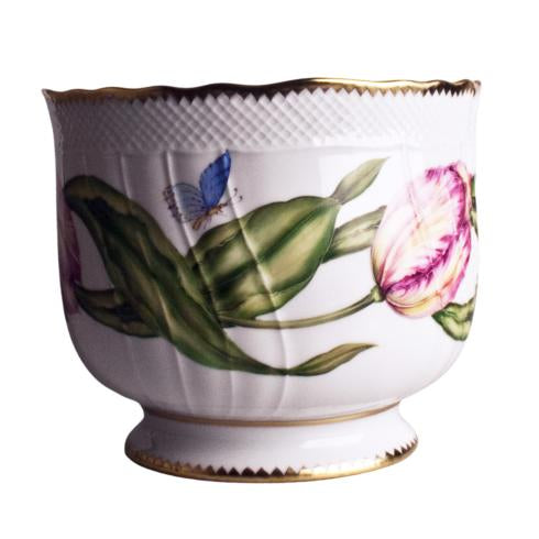 Round Pink Tulip Cachepot