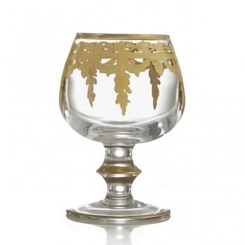 Gold Brandy Glass