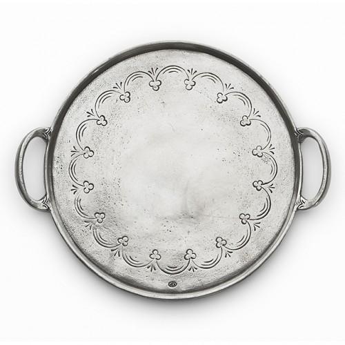 Round Tray with Handles