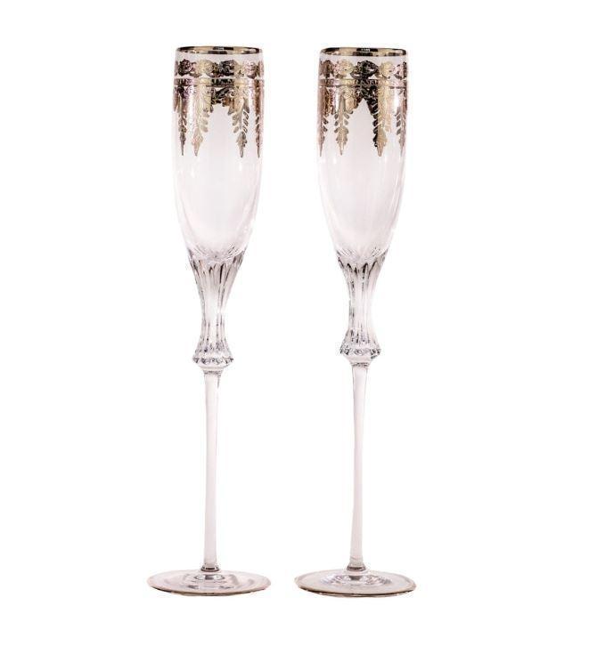Vetro Platinum Wedding Flute, Set of 2