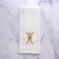 Vintage Skis, White (Multi)