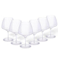 Burgundy Glasses, Clear