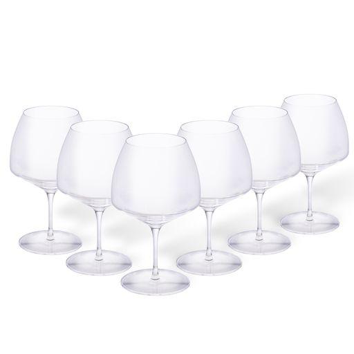 Burgundy Glasses, Clear