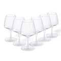 Chardonay White Glasses, Clear