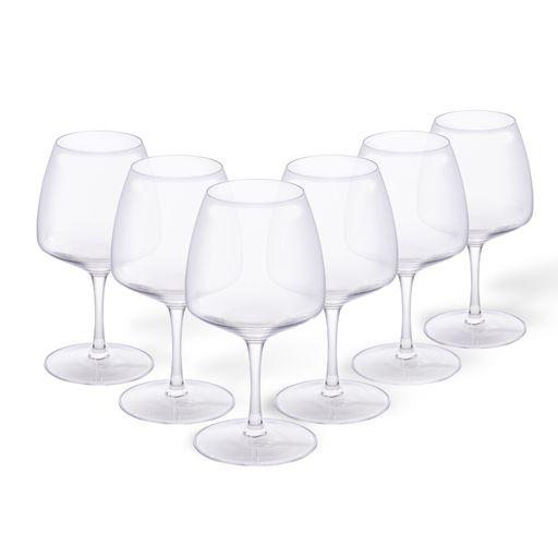 Chardonay White Glasses, Clear