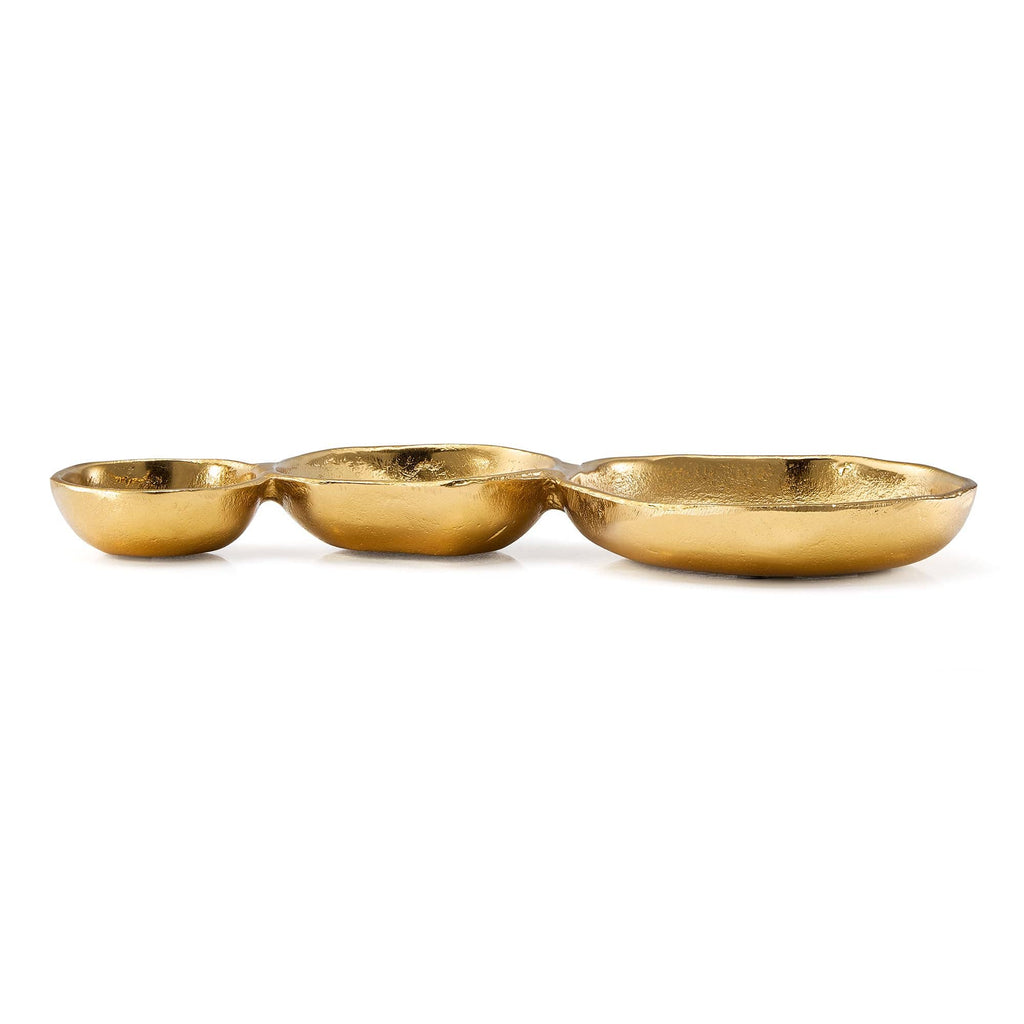 Cluster of 3 Bowls – Modern Luxury Aluminum Decorative