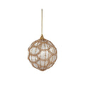 4" Ivory Embellished Ball Ornament