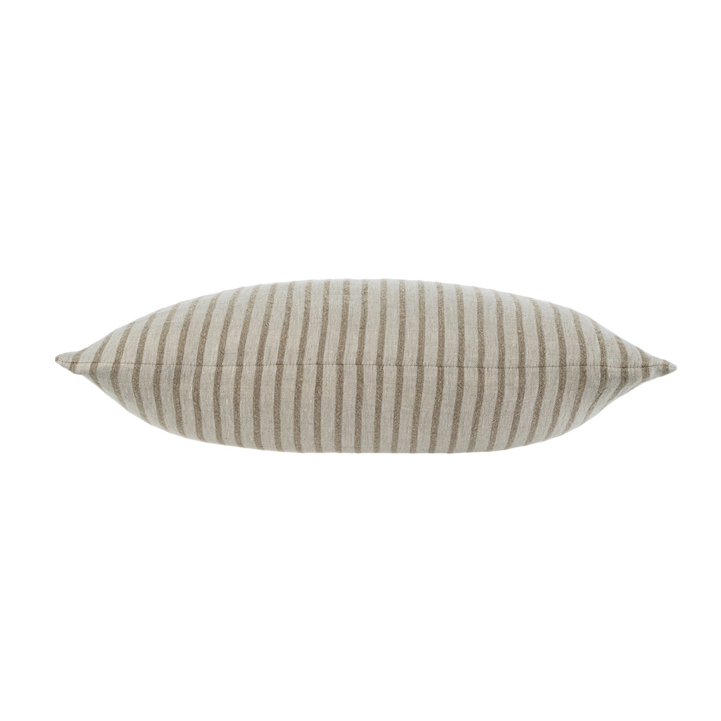 16x24 Pinstripe Linen Pillow, Natural