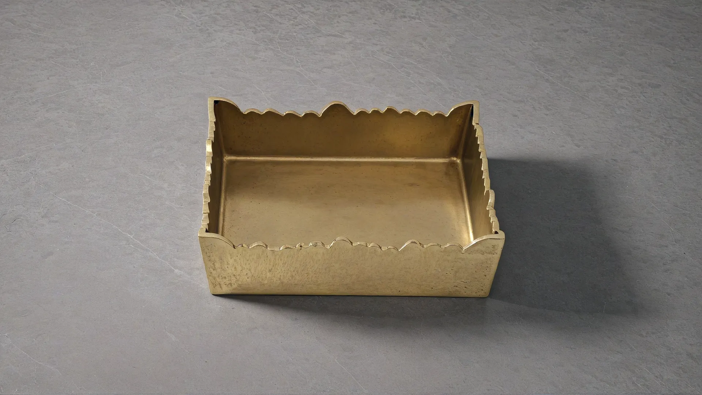 Alum Cutting Napkin Gold Box Square