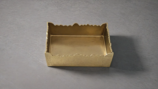 Alum Cutting Napkin Gold Box Square