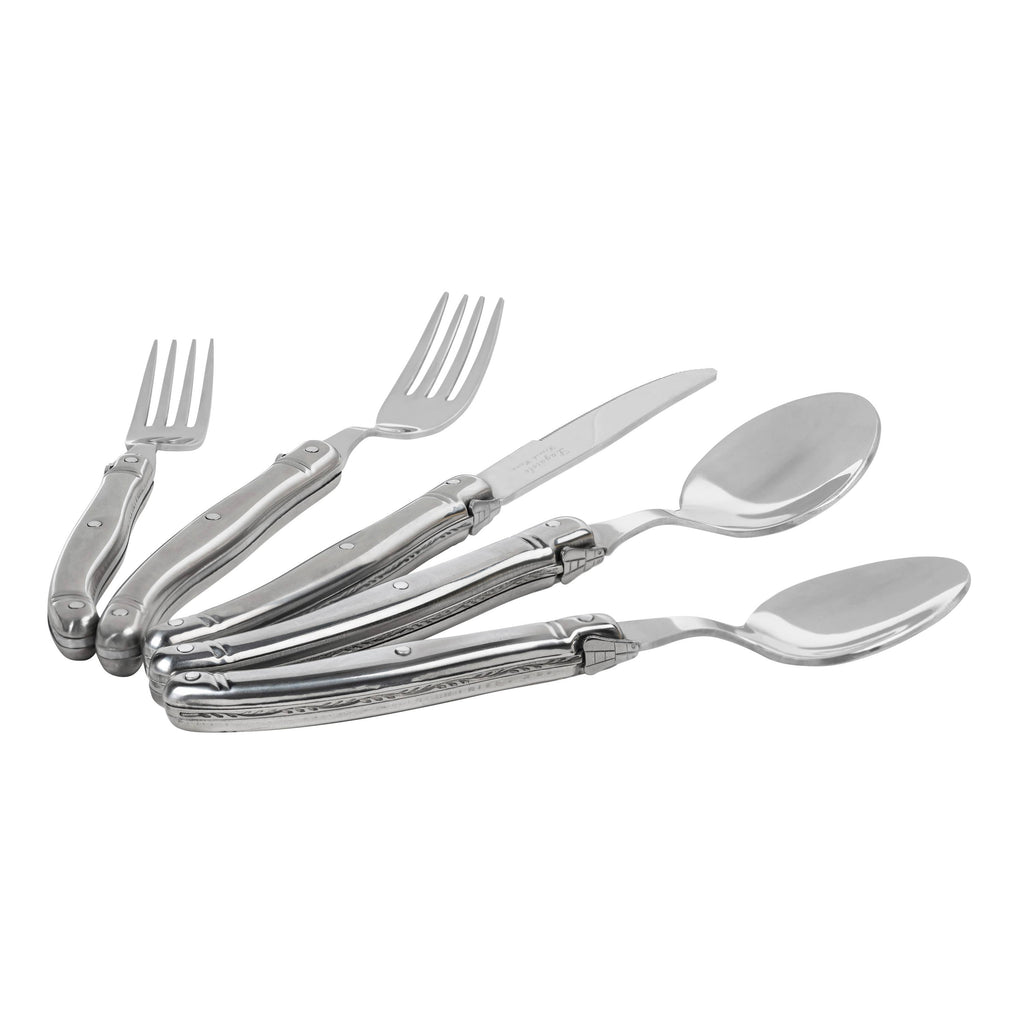 Laguiole Connoisseur 20-Piece 18/10 Stainless-Steel Flatware