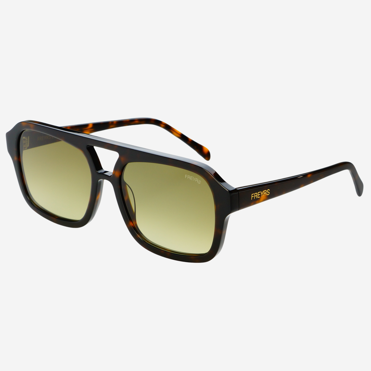 Havana Acetate Aviator Sunglasses