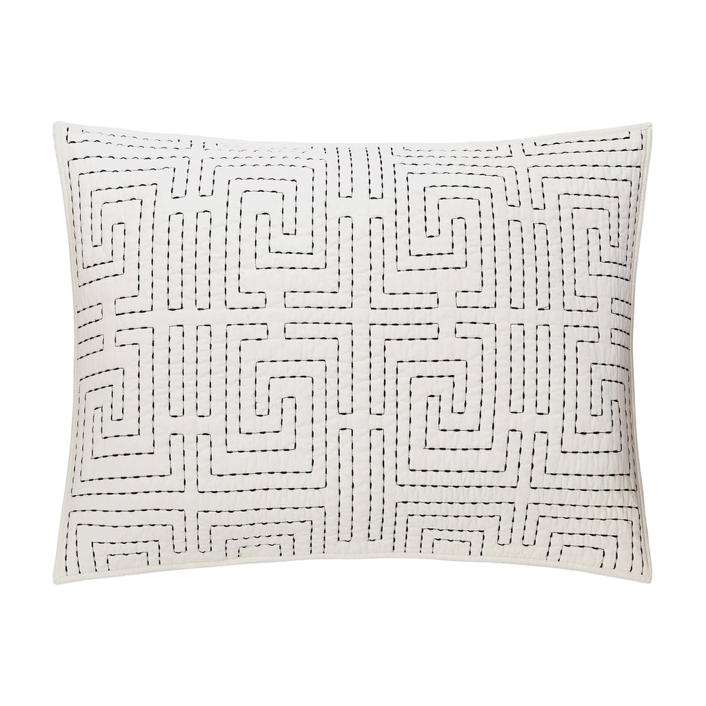 GREEK KEY QUILT SET - 3PC - Dee Ocleppo