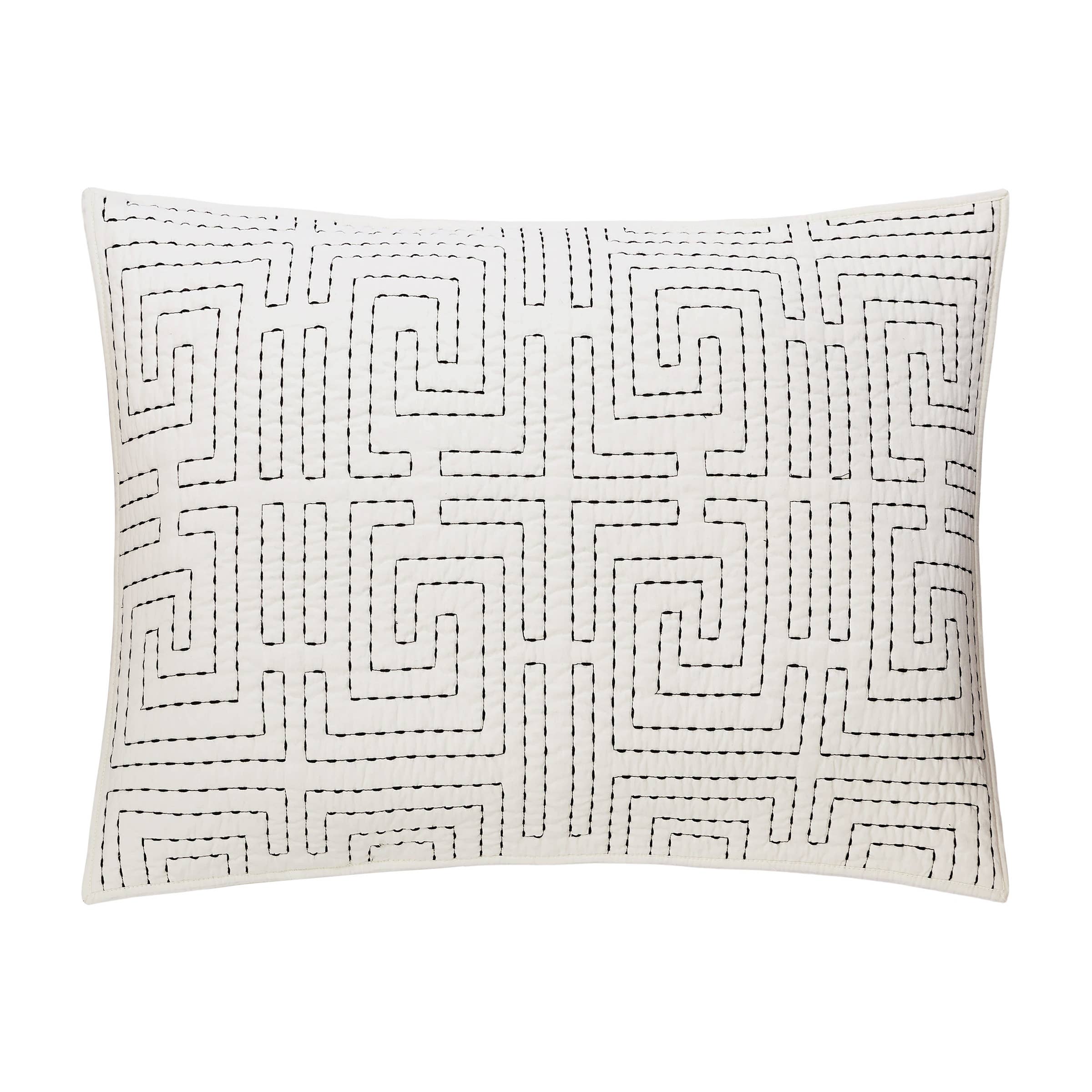 GREEK KEY QUILT SET - 3PC - Dee Ocleppo