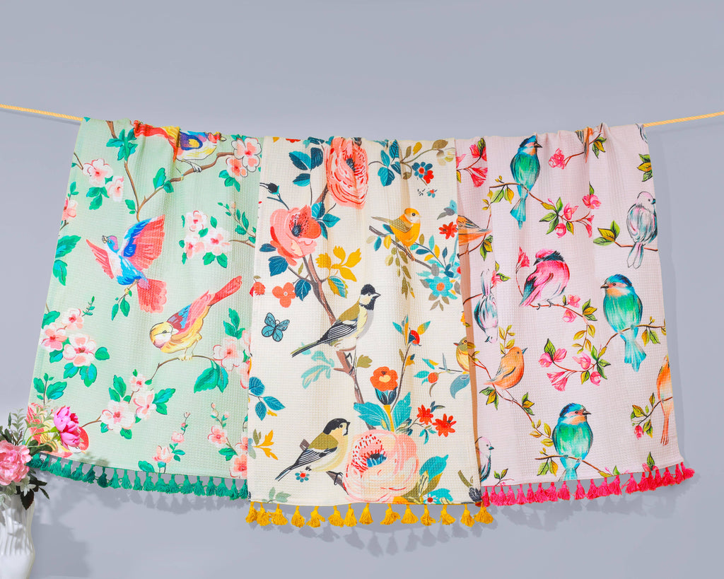 Avian Bloom Kitchen Towel Set
