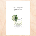 GIN & CHRONIC FATIGUE Birthday Card