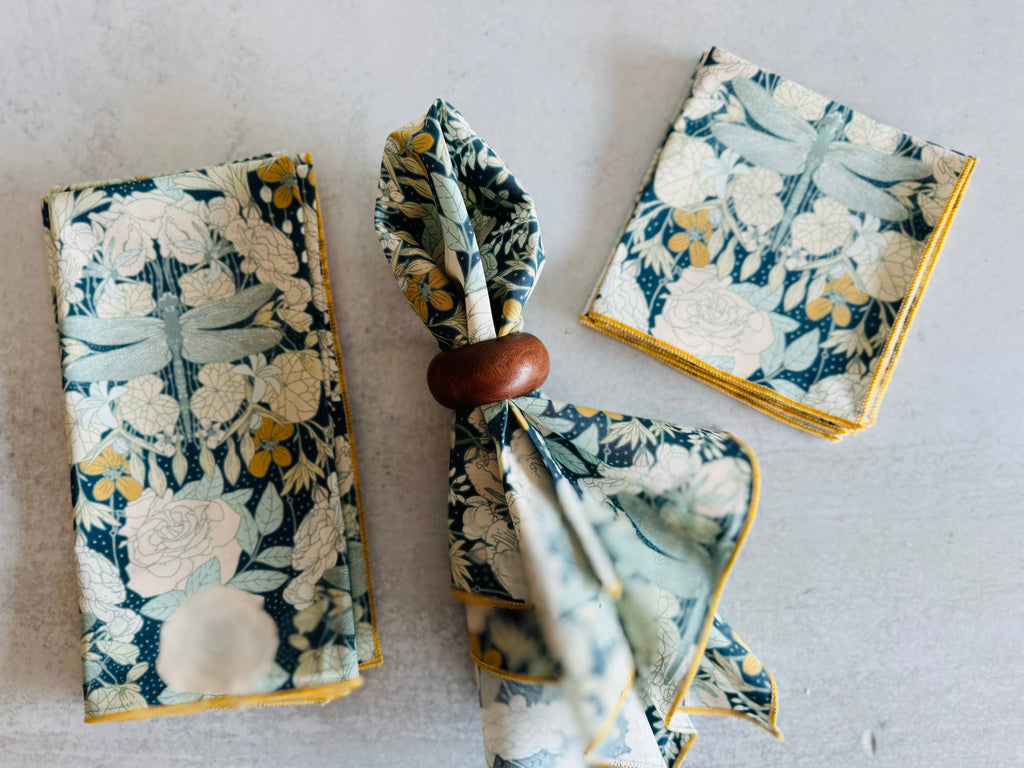 Dragonflies at Twilight Cloth Napkins, set of four