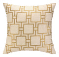 Dotted Line Citron Embroidered Pillow