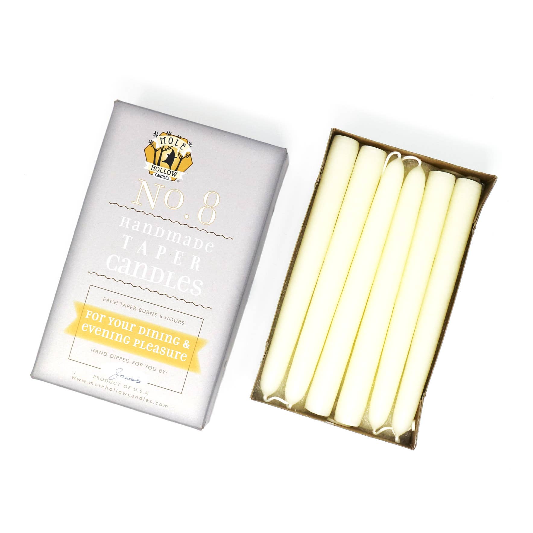 8" Taper Candles - Choose from 39 colors!