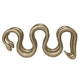 Cast Aluminum Snake Shaped Bottle Holder, Gold Finish (Holds 5 Bottles)