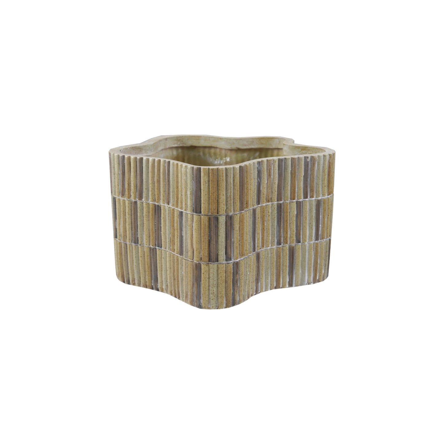 1Composite Resin Planter w/ Mosaic Design