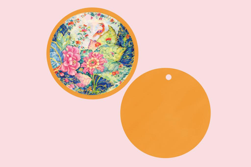 Tobacco Leaf Inspired, Chinoiserie Gift Tag Set of 8