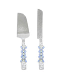 Blue Sparks Cake Server Set