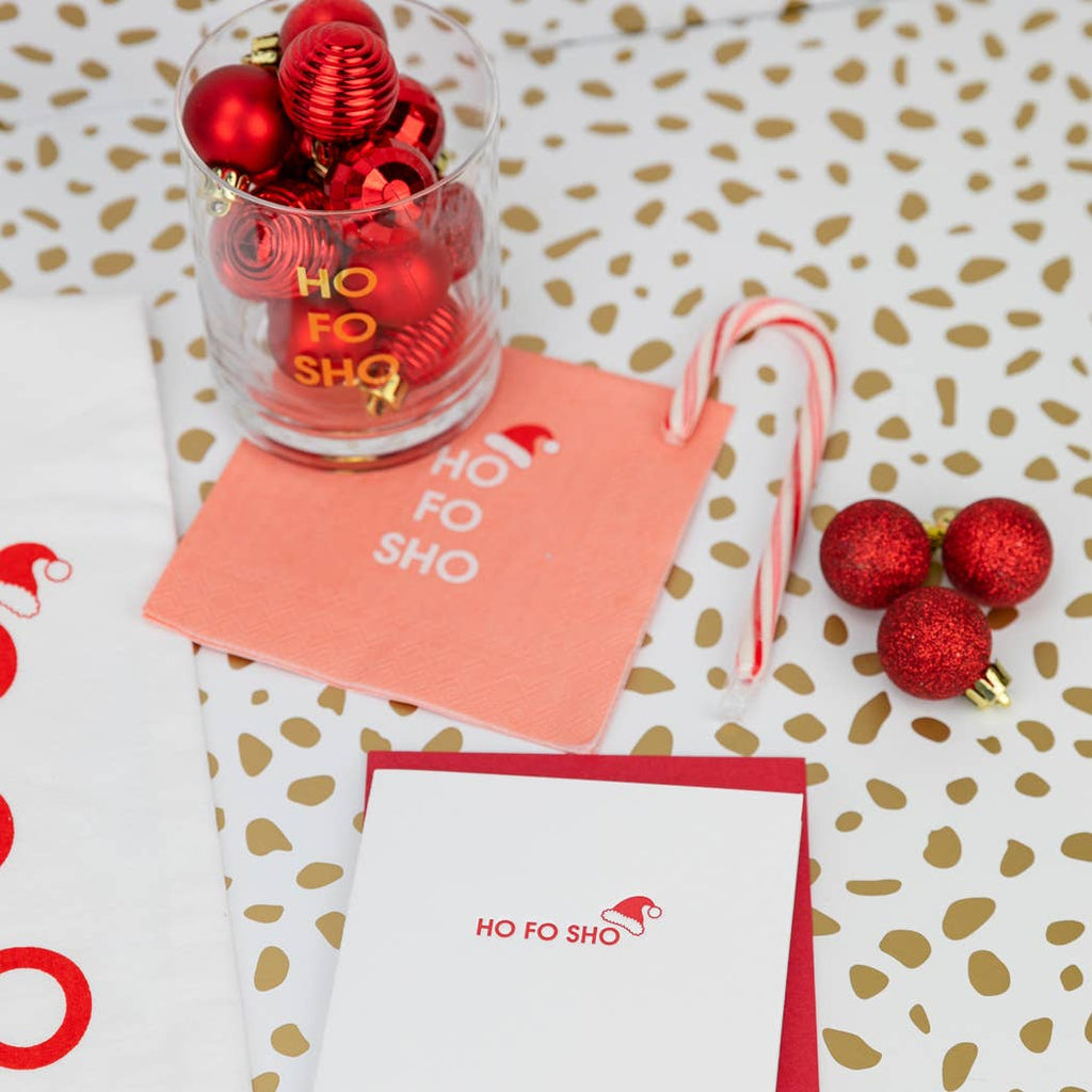 Ho Fo Sho - Holiday Party Cocktail Napkins, Christmas Decor