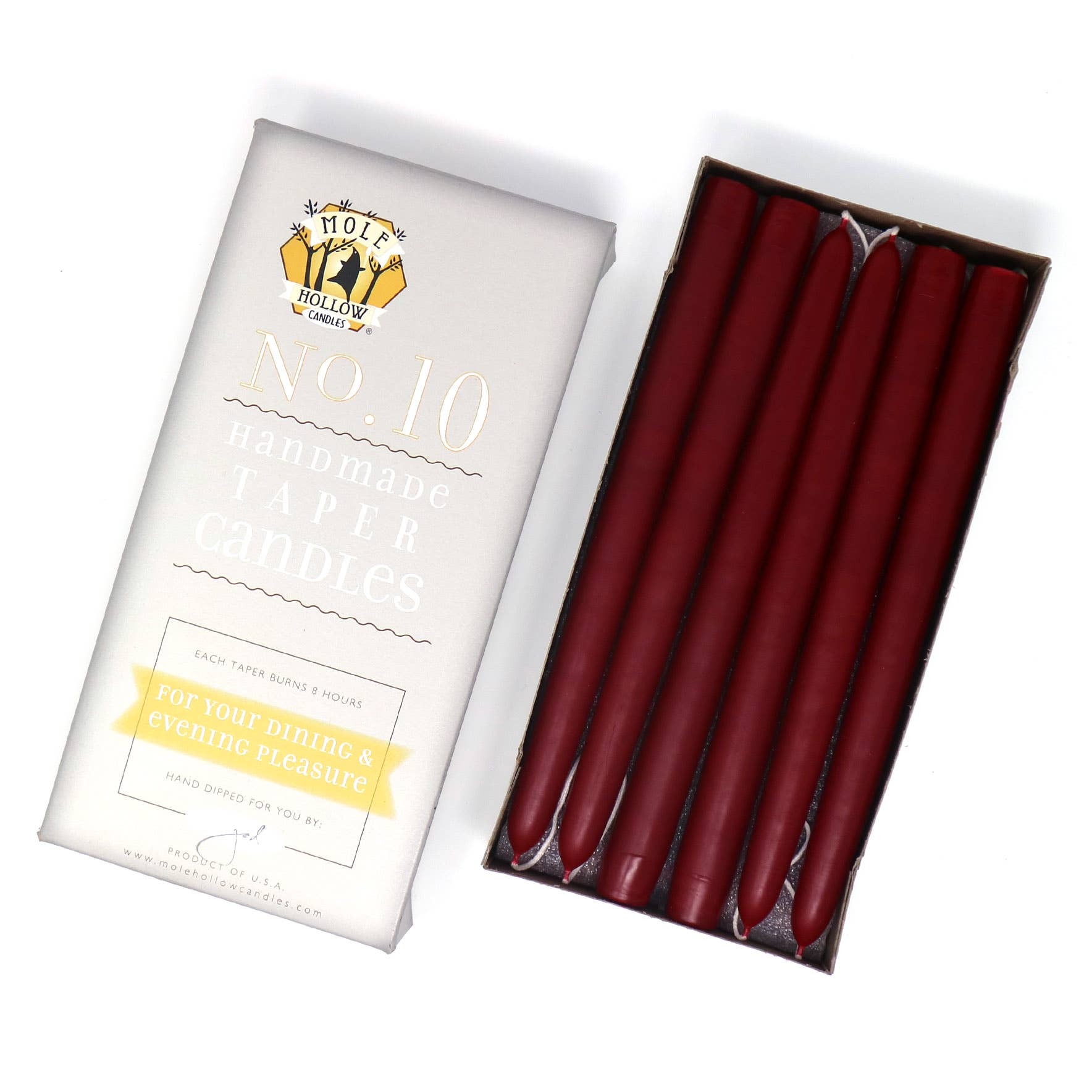 10" Taper Candles - Choose from 39 colors!