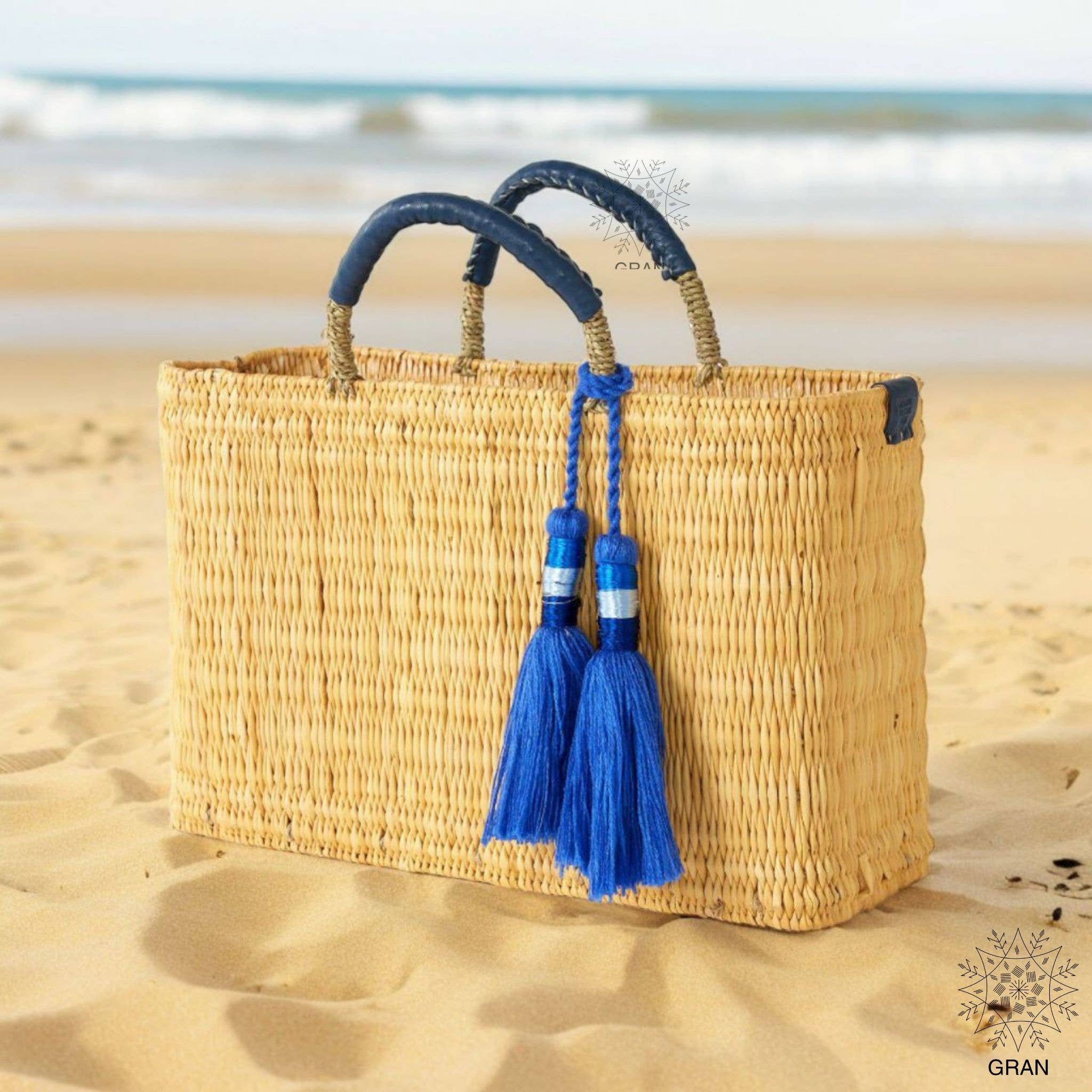 Handwoven Market Reed Storage, Palm Leaf Storage Baskets.