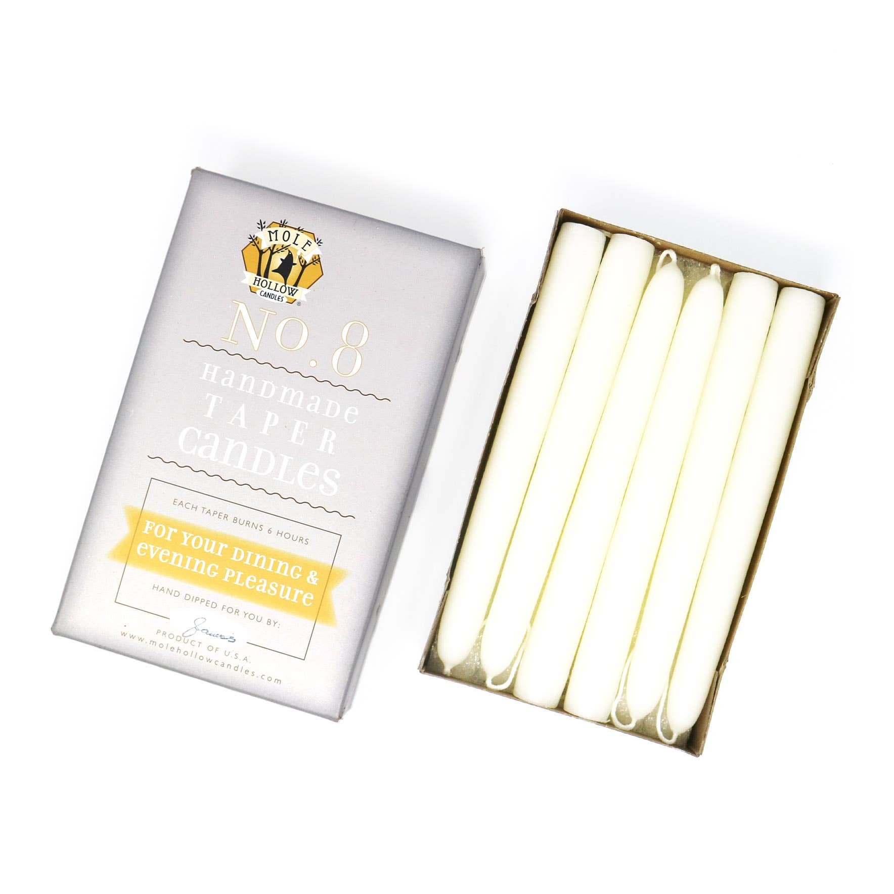 8" Taper Candles - Choose from 39 colors!