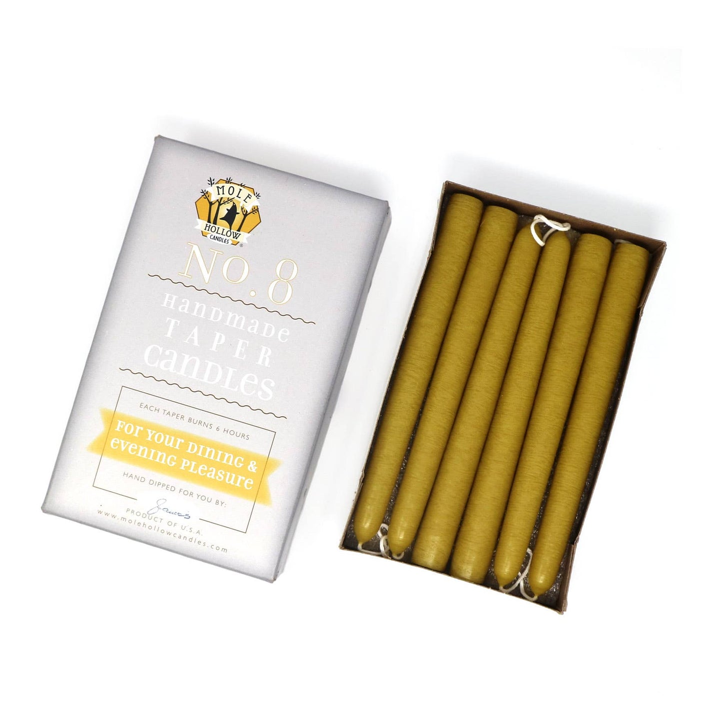 8" Taper Candles - Choose from 39 colors!