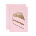 Light Pink Cake Slice Card
