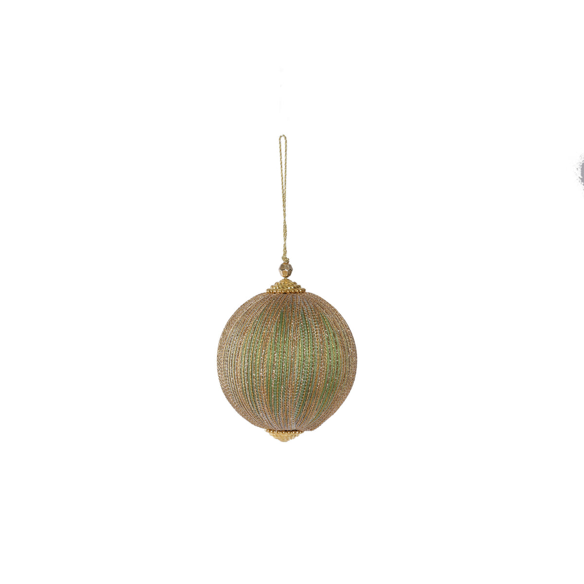 4" Green Shimmer Ball Ornament