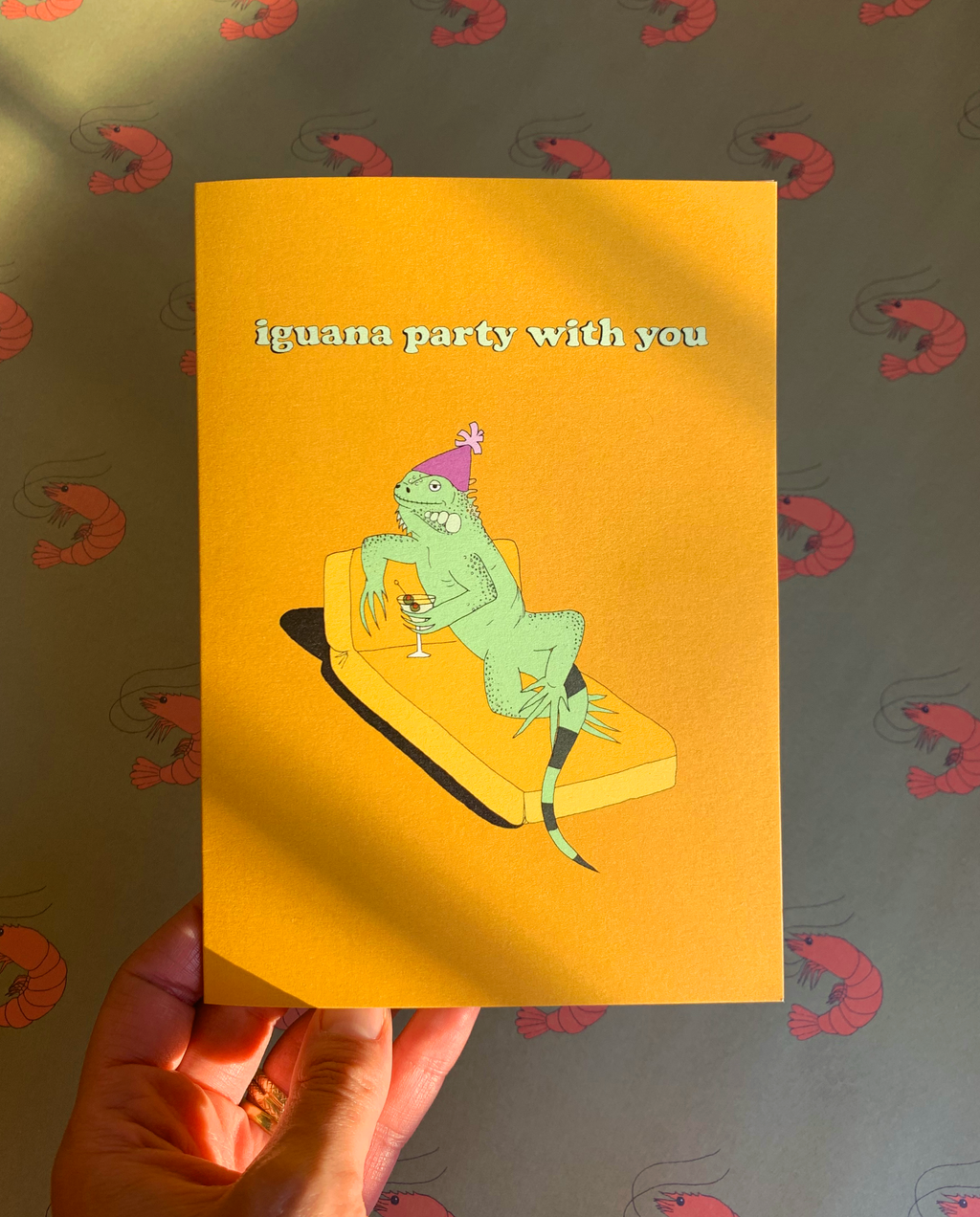 IGUANA PARTY Birthday Card