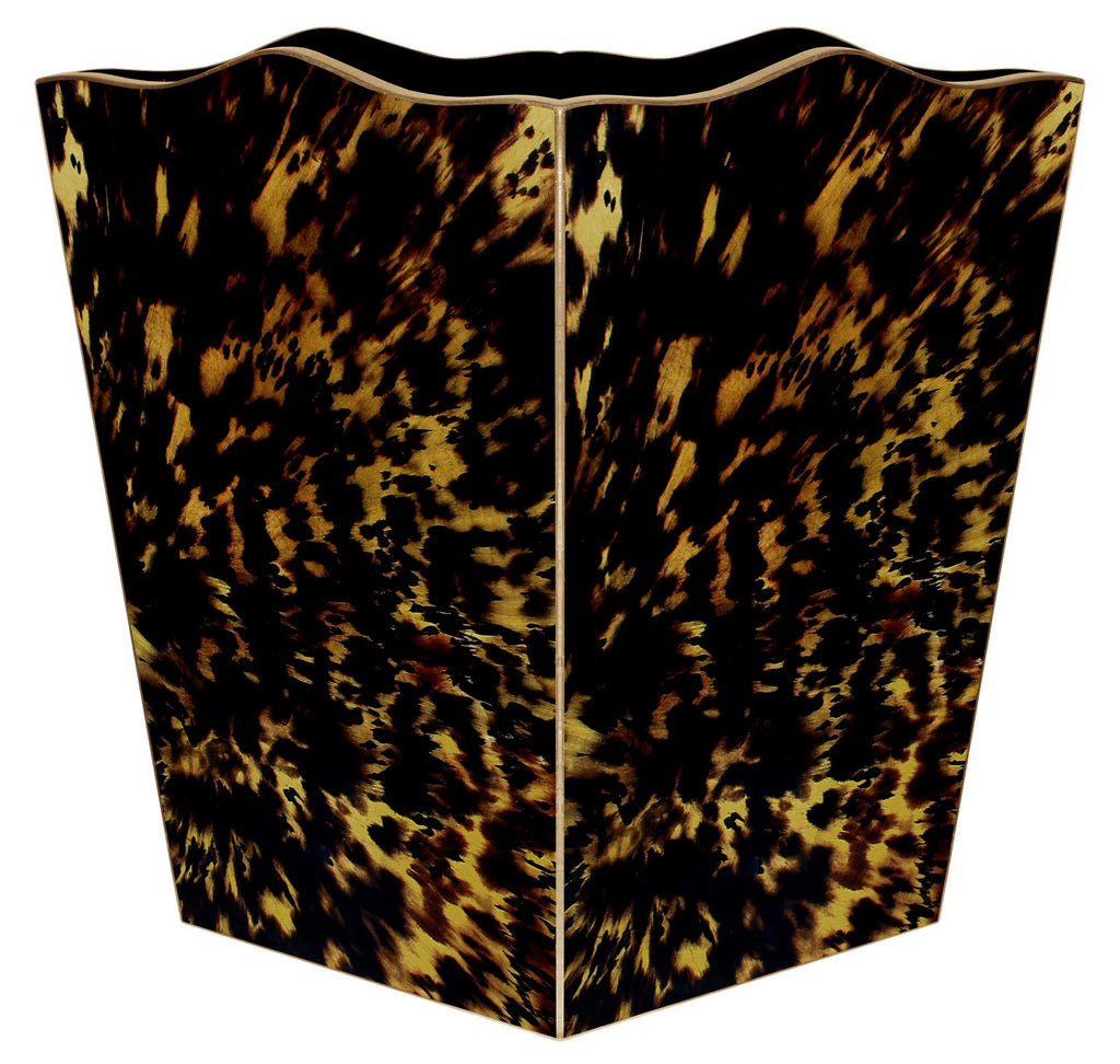 WB8440-Tortoise Shell Wastepaper Basket